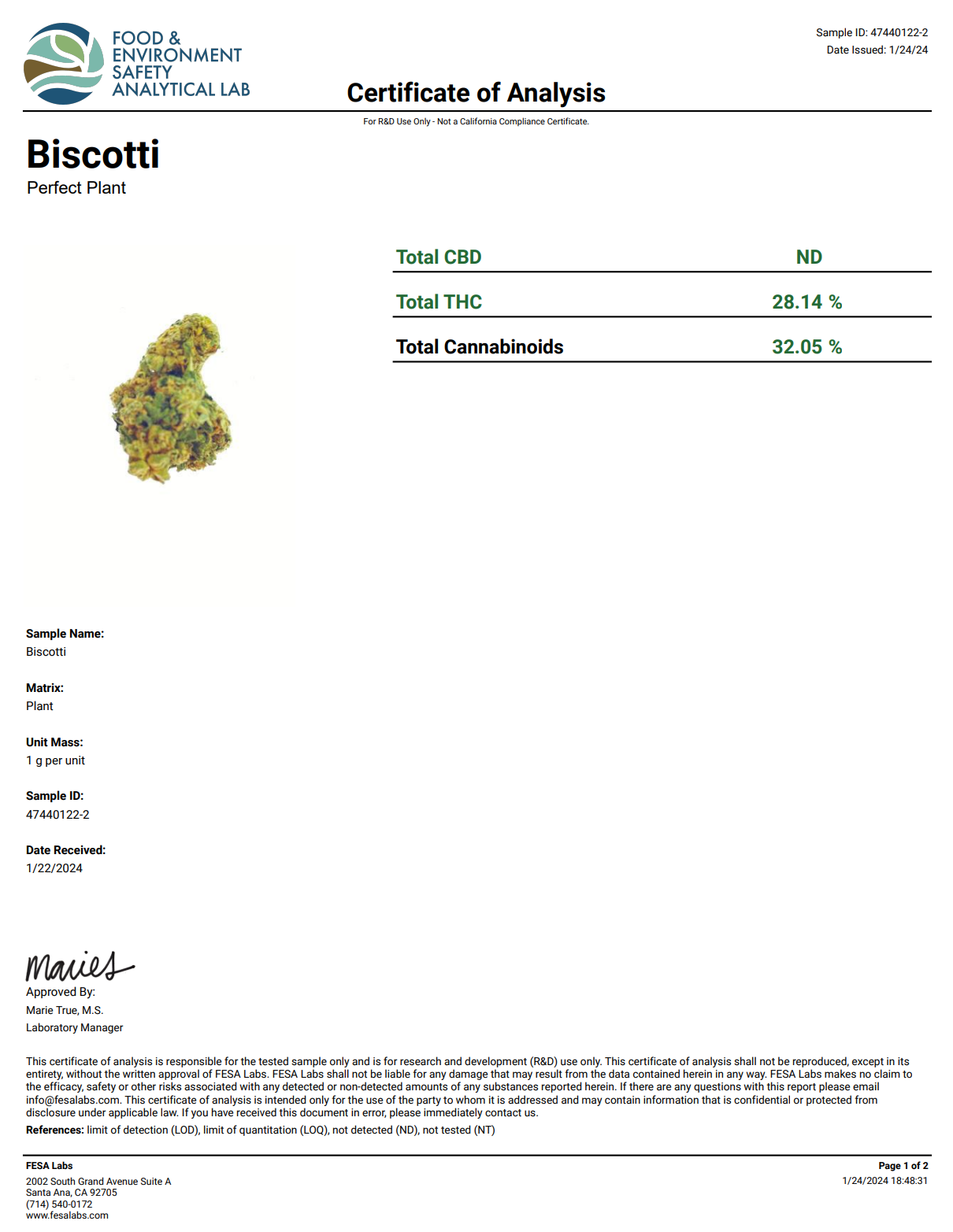 Biscotti THCA Flower