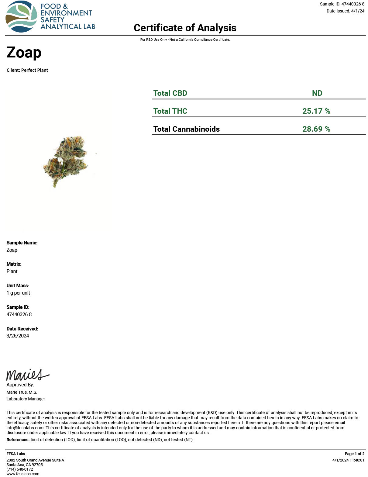 Zoap THCA Flower